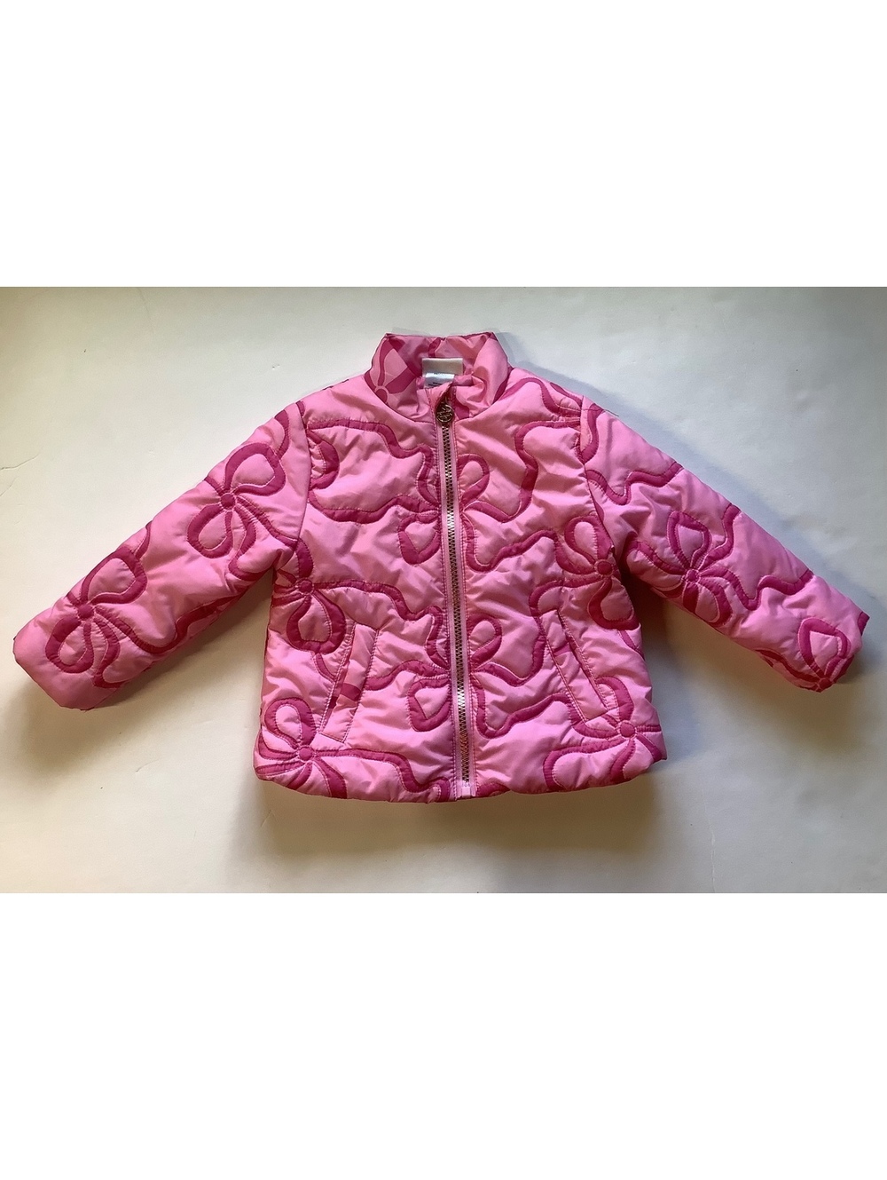 Nicole Miller New York Pink Quilted Toddler Jacket Size 18 Months